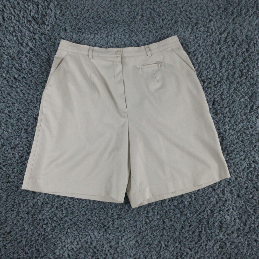Tail Shorts Womens 12 Beige Tan Zip Pocket Stretch Chino 32x7.5*
